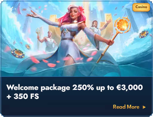 Banner del bono del paquete de bienvenida de Casea Casino