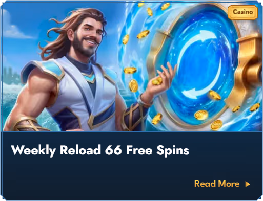 Banner de giros gratis semanales de Casea Casino