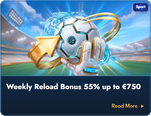 Banner del bono de recarga semanal de Casea Casino