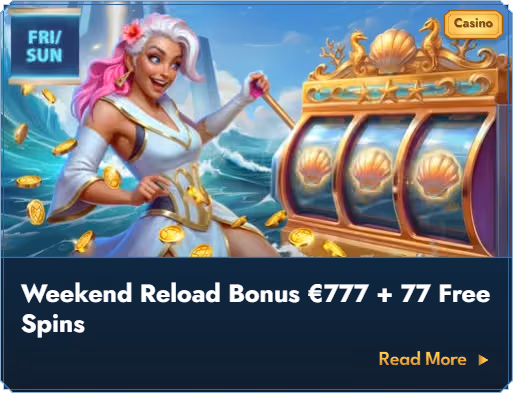 Banner del paquete de recarga semanal de Casea Casino