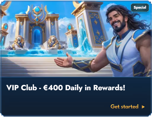 Banner de recompensas del Club VIP de Casea Casino