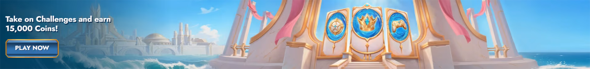 Banner de desafíos y recompensas de Casea Casino